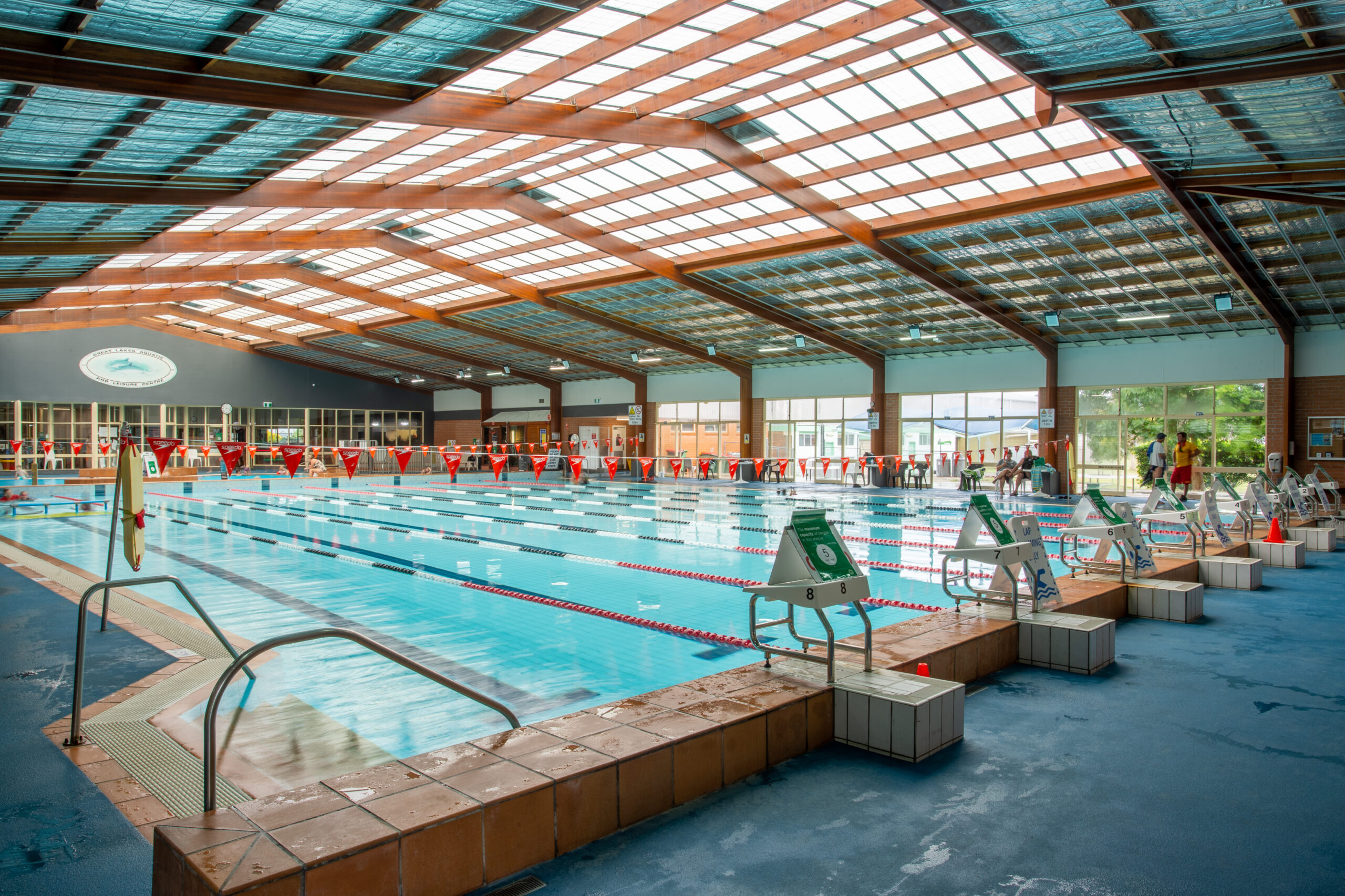 25 metre eight-laned pool.